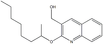 [2-(octan-2-yloxy)quinolin-3-yl]methanol Structure