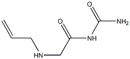 [2-(prop-2-en-1-ylamino)acetyl]urea 结构式