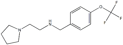 [2-(pyrrolidin-1-yl)ethyl]({[4-(trifluoromethoxy)phenyl]methyl})amine Structure