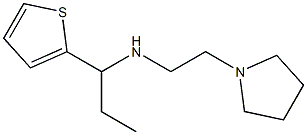 [2-(pyrrolidin-1-yl)ethyl][1-(thiophen-2-yl)propyl]amine Structure