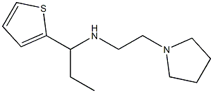 [2-(pyrrolidin-1-yl)ethyl][1-(thiophen-2-yl)propyl]amine 结构式