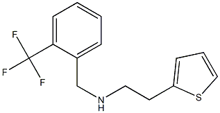 [2-(thiophen-2-yl)ethyl]({[2-(trifluoromethyl)phenyl]methyl})amine Struktur