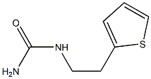 [2-(thiophen-2-yl)ethyl]urea,,结构式