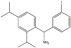 [2,4-bis(propan-2-yl)phenyl](3-iodophenyl)methanamine,,结构式