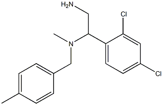 [2-amino-1-(2,4-dichlorophenyl)ethyl](methyl)[(4-methylphenyl)methyl]amine Structure