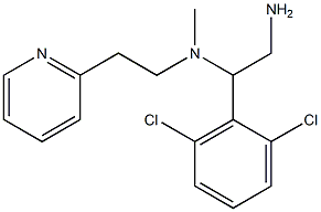 [2-amino-1-(2,6-dichlorophenyl)ethyl](methyl)[2-(pyridin-2-yl)ethyl]amine Structure