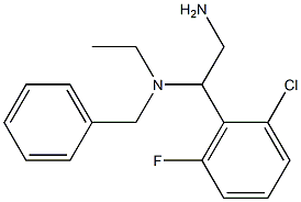 [2-amino-1-(2-chloro-6-fluorophenyl)ethyl](benzyl)ethylamine 结构式