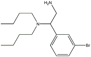 [2-amino-1-(3-bromophenyl)ethyl]dibutylamine Structure