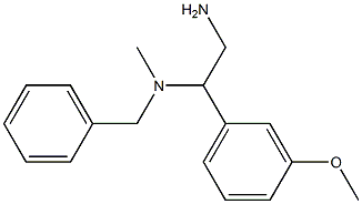 [2-amino-1-(3-methoxyphenyl)ethyl](benzyl)methylamine Structure