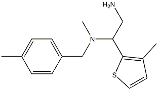 [2-amino-1-(3-methylthiophen-2-yl)ethyl](methyl)[(4-methylphenyl)methyl]amine,,结构式