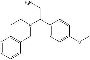 [2-amino-1-(4-methoxyphenyl)ethyl](benzyl)ethylamine 化学構造式