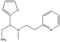 [2-amino-1-(furan-2-yl)ethyl](methyl)[2-(pyridin-2-yl)ethyl]amine Structure