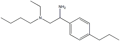 [2-amino-2-(4-propylphenyl)ethyl](butyl)ethylamine,,结构式