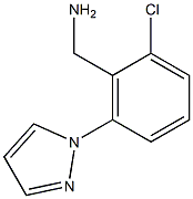 [2-chloro-6-(1H-pyrazol-1-yl)phenyl]methanamine Structure