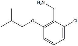 [2-chloro-6-(2-methylpropoxy)phenyl]methanamine,,结构式