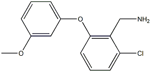 [2-chloro-6-(3-methoxyphenoxy)phenyl]methanamine,,结构式