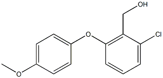 [2-chloro-6-(4-methoxyphenoxy)phenyl]methanol,,结构式