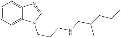 [3-(1H-1,3-benzodiazol-1-yl)propyl](2-methylpentyl)amine,,结构式