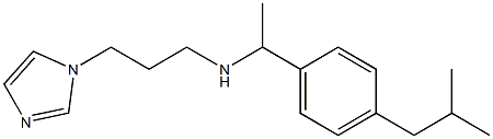 [3-(1H-imidazol-1-yl)propyl]({1-[4-(2-methylpropyl)phenyl]ethyl})amine Structure