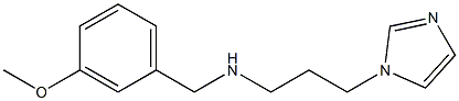 [3-(1H-imidazol-1-yl)propyl][(3-methoxyphenyl)methyl]amine 化学構造式