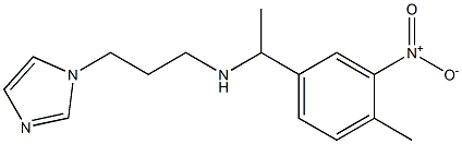 [3-(1H-imidazol-1-yl)propyl][1-(4-methyl-3-nitrophenyl)ethyl]amine|
