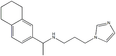 [3-(1H-imidazol-1-yl)propyl][1-(5,6,7,8-tetrahydronaphthalen-2-yl)ethyl]amine Struktur
