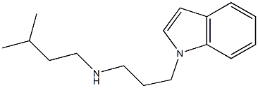 [3-(1H-indol-1-yl)propyl](3-methylbutyl)amine Struktur
