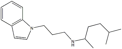 [3-(1H-indol-1-yl)propyl](5-methylhexan-2-yl)amine 结构式