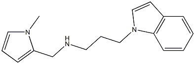 [3-(1H-indol-1-yl)propyl][(1-methyl-1H-pyrrol-2-yl)methyl]amine Struktur