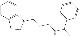 [3-(2,3-dihydro-1H-indol-1-yl)propyl][1-(pyridin-3-yl)ethyl]amine|