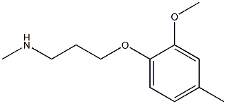 [3-(2-methoxy-4-methylphenoxy)propyl](methyl)amine Structure