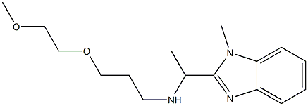 [3-(2-methoxyethoxy)propyl][1-(1-methyl-1H-1,3-benzodiazol-2-yl)ethyl]amine Structure
