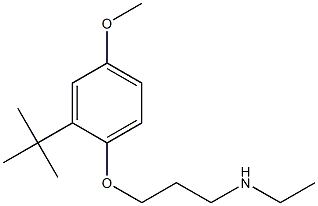 [3-(2-tert-butyl-4-methoxyphenoxy)propyl](ethyl)amine Struktur