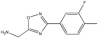 [3-(3-fluoro-4-methylphenyl)-1,2,4-oxadiazol-5-yl]methanamine Structure