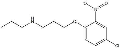 [3-(4-chloro-2-nitrophenoxy)propyl](propyl)amine 结构式