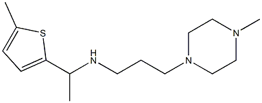 [3-(4-methylpiperazin-1-yl)propyl][1-(5-methylthiophen-2-yl)ethyl]amine Struktur