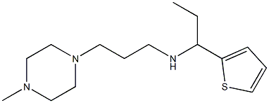[3-(4-methylpiperazin-1-yl)propyl][1-(thiophen-2-yl)propyl]amine 结构式