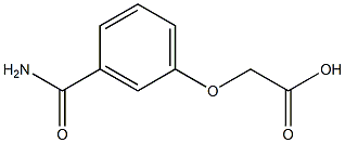 [3-(aminocarbonyl)phenoxy]acetic acid Struktur