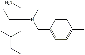 [3-(aminomethyl)-5-methylheptan-3-yl](methyl)[(4-methylphenyl)methyl]amine Structure