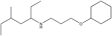 [3-(cyclohexyloxy)propyl](5-methylheptan-3-yl)amine Structure