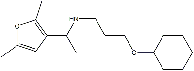 [3-(cyclohexyloxy)propyl][1-(2,5-dimethylfuran-3-yl)ethyl]amine Struktur