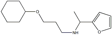 [3-(cyclohexyloxy)propyl][1-(furan-2-yl)ethyl]amine Structure