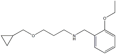 [3-(cyclopropylmethoxy)propyl][(2-ethoxyphenyl)methyl]amine Struktur