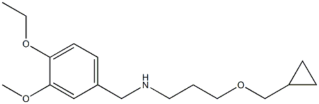 [3-(cyclopropylmethoxy)propyl][(4-ethoxy-3-methoxyphenyl)methyl]amine,,结构式