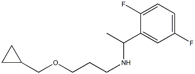 [3-(cyclopropylmethoxy)propyl][1-(2,5-difluorophenyl)ethyl]amine Struktur