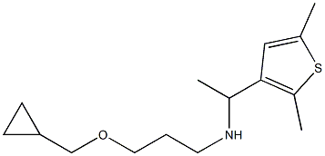 [3-(cyclopropylmethoxy)propyl][1-(2,5-dimethylthiophen-3-yl)ethyl]amine