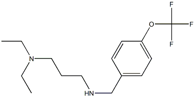 [3-(diethylamino)propyl]({[4-(trifluoromethoxy)phenyl]methyl})amine Struktur
