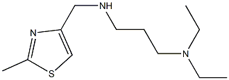 [3-(diethylamino)propyl][(2-methyl-1,3-thiazol-4-yl)methyl]amine Structure