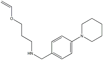 [3-(ethenyloxy)propyl]({[4-(piperidin-1-yl)phenyl]methyl})amine