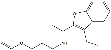 [3-(ethenyloxy)propyl][1-(3-ethyl-1-benzofuran-2-yl)ethyl]amine